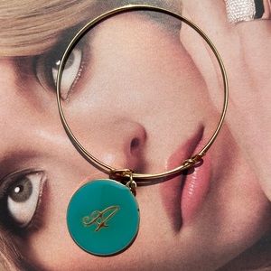 JCPenney Bangle Bracelet with Letter A Charm